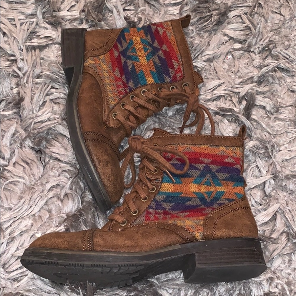 Aztec Combat Boots